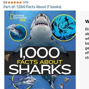 National Geographic 1,000 Facts About Sharks Book NEW